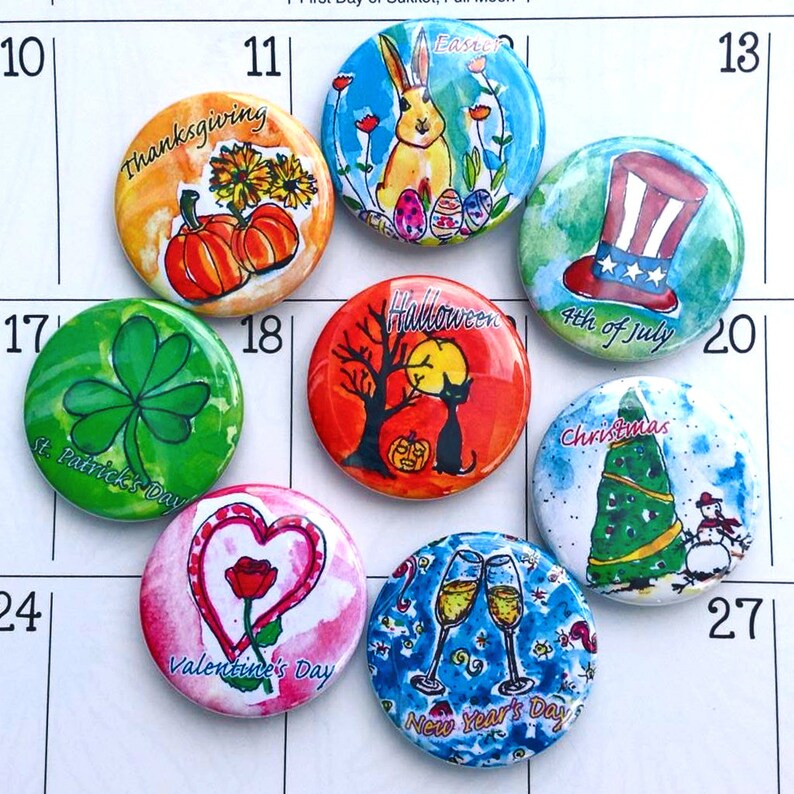 Holiday Calendar Magnets American Holidays Back to School Etsy Holiday Calendar Magnets American Holidays Back to School Etsy