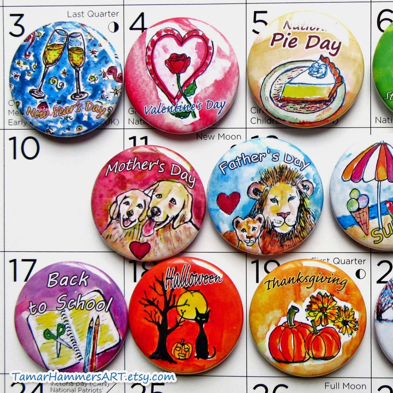 Holiday Calendar Magnets American Holidays Back to School Etsy Holiday Calendar Magnets American Holidays Back to School Etsy