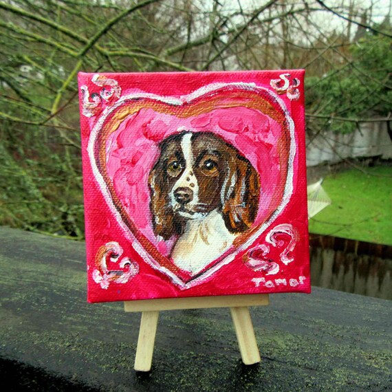 desk springer spaniels