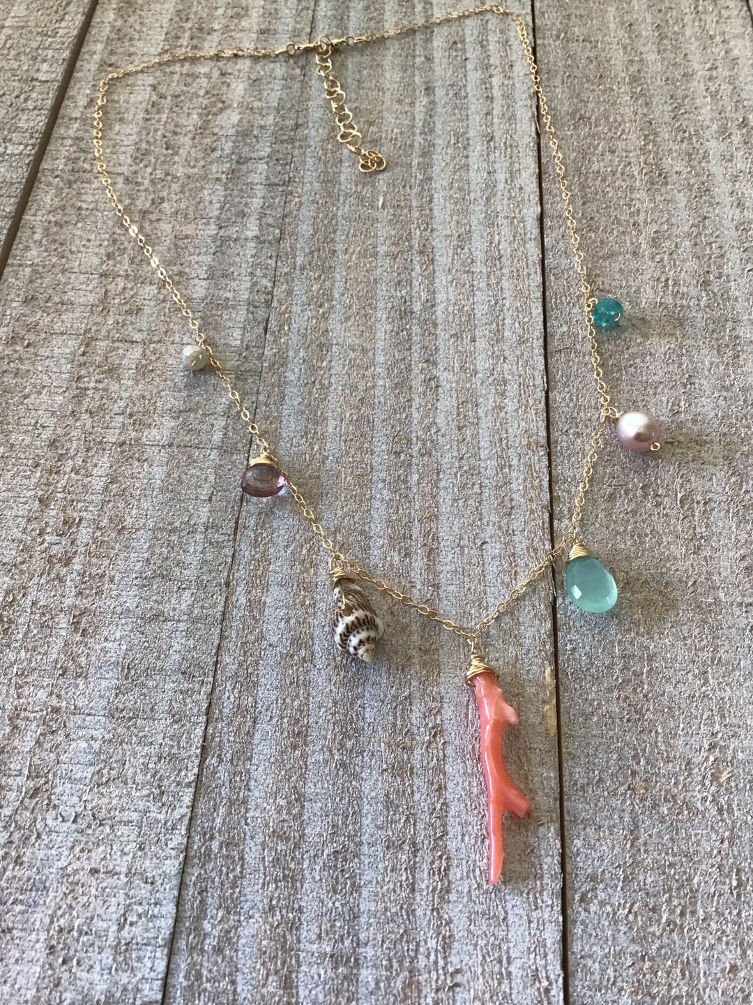 May Martin Coral Charm Necklace main image 1