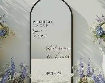 Schriftzug Spiegel | Personalisierung Spiegel | Hochzeit Sticker | Schriftzug Aufkleber | Personalisierung Sticker | Spiegelplot
