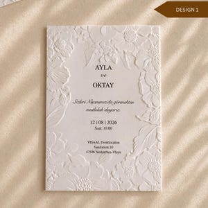 Hochzeitskarte | Einladungskarte für Hochzeit | Einladungskarte für Standesamt | Verlobung | minimalistisch