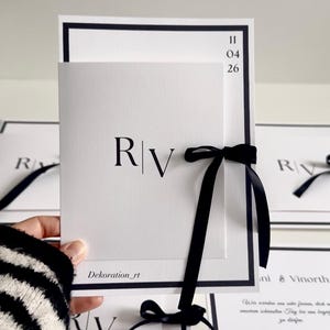Einladungskarte Hochzeit | DIY-SET | Set zum Selbstgestalten | Dügün davetiye | Hochzeitskarte | Elegante Hochzeitskarte | Minimalistisch