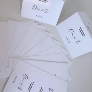 Tischkarten zum Klappen für Hochzeit, Verlobung, Henna, Babyshower etc.