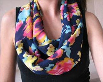 Floral  Infinity Scarf