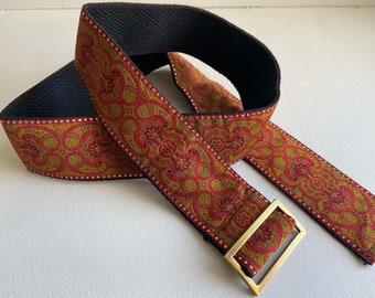 WIDE CITRINE BELT- Ladies Belt,  Adjustable buckle
