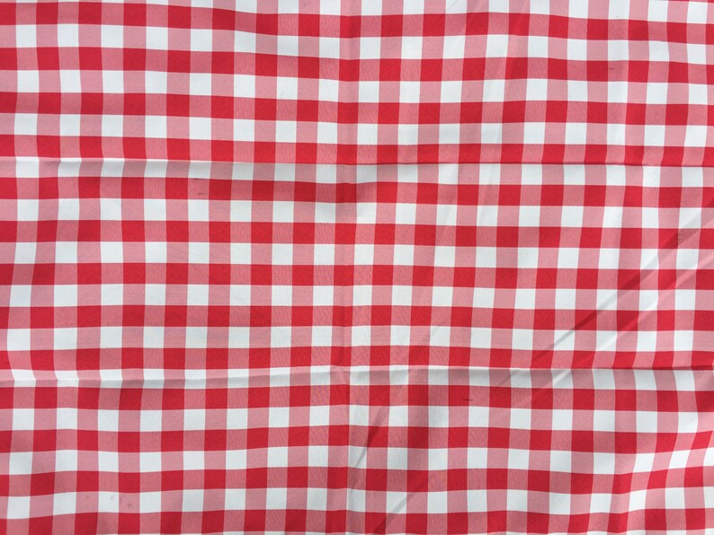 Red and White Gingham Picnic Blanket Etsy