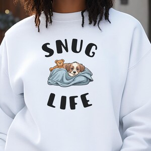 Dog Lovers Sweater, Cozy Dog Person Gift, Dogmama Sweatshirt, Funny Cartoon Dog Shirt, Fall Pet Lover Longsleeve, Autumn Fur Dad Crew Neck