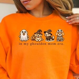 Halloween Golden Retriever Sweatshirt, Spooky Dog Person Gift, In My Era Dog Lovers Crewneck, Autumn Anime Dog Sweater, Ghost Dog Shirt