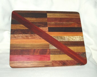 Charcuterie Board #107, Artisan Handcrafted Laminated Exotic & Domestic Woods, Food-Safe Finish, Gift, Entertainment, Food, Women, Men