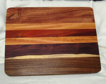 Charcuterie Board #210, Artisan Handcrafted Exotic & Domestic Woods, Food-Safe Finish, Gift, Entertainment, Food, Women, Men