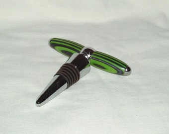 Corkscrew/Bottle Stopper Combo #5, Artisan Handcrafted in Spectraply, Gift, Men, Women, Any Occasion, Holidays, Bar Accessories, Unusual