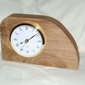 Desk/Mantle Clock, Artisan Handcrafted in Tasmanian Blackwood , Battery Operated, Gift, Home or Office Decor, Women, Men