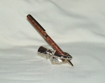 Pen, Slimline, Artisan Handcrafted, Pomelle Sapele Wood, Office, School, Gift, Graduation, Christmas, Men, Women