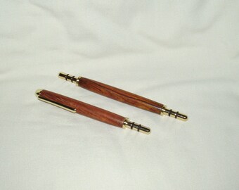 Seam Rippers and Stiletto Tool Pair (2 pcs), Artisan Handcrafted in Exotic Woods, Gold Plate, Sewing Tool, Gift, Any Occassion, Quilting