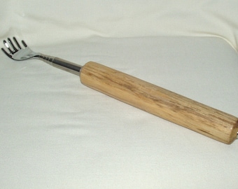 Backscratcher, Telescopic, Artisan Handcrafted in Spalted Maple Wood, Gift, Any Occassion, Birthday, Christmas, Graduation,  For All Ages