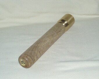 Brass Mallet, Artisan Handcrafted Handle in Oregon Myrtle Wood, Tête en laiton massif, Cadeau pour toutes les occasions, Travail du bois