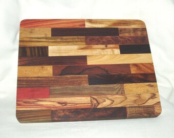 Charcuterie Board #104, Artisan Handcrafted Laminated Exotic & Domestic Woods, Food-Safe Finish, Gift, Entertainment, Food, Women, Men