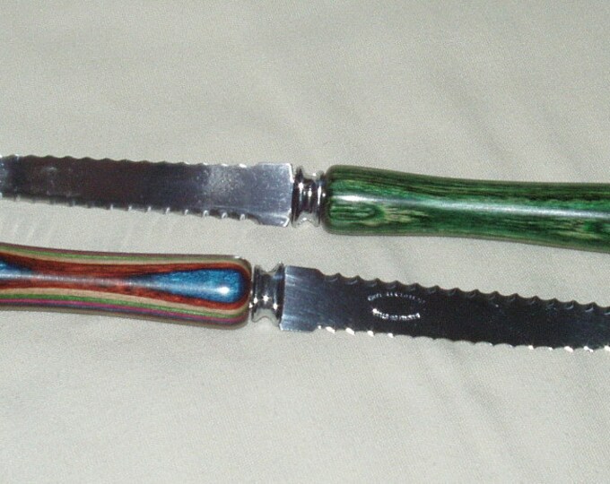 Grapefruit Knife Set 2 Dymondwood Handle Etsy