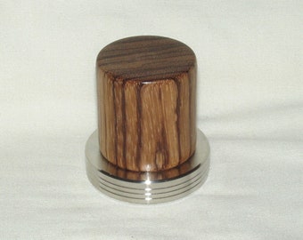 Pilon à viande, manche artisanal en bois de Goncalo Alves, pounder à viande en acier inoxydable de qualité alimentaire, cadeau, toute occasion, cuisine, hommes