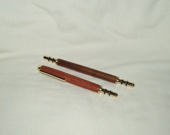 Seam Rippers and Stiletto Tool Pair (2 pcs), Artisan Handcrafted in Exotic Woods, Gold Plate, Sewing Tool, Gift, Any Occassion, Quilting