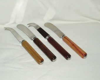 Party/Charcuterie  Cutlery, Set #7, Artisan Handcrafted Handles, 2 Spreader Knives, 2 Cheese Knives, Gift, Entertainment, Food, Kitchen