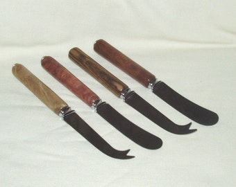 Party/Charcuterie  Cutlery, Set #6, Artisan Handcrafted Handles, 2 Spreader Knives, 2 Cheese Knives, Gift, Entertainment, Food, Kitchen