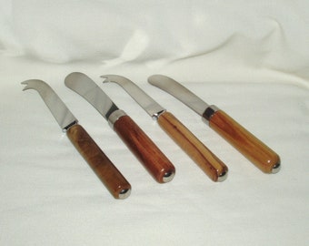 Party/Charcuterie  Cutlery, Set #13, Artisan Handcrafted Handles, 2 Spreader Knives, 2 Cheese Knives, Gift, Entertainment, Food, Kitchen