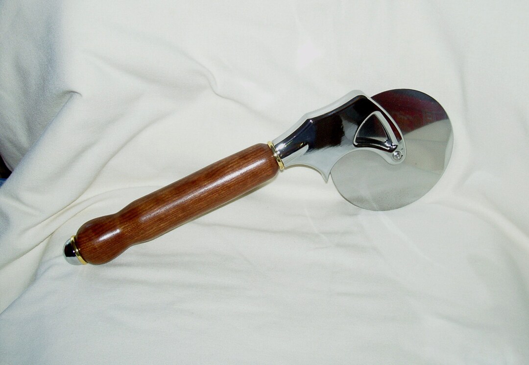 Pizza Cutter Artisan Handcrafted Handle of Chechen Wood Etsy
