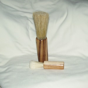 Hog Bristle Brushes #12, Artisan Handcrafted Handles in Exotic Woods, Duster for Musical Instrument, Keyboards, Monitors, iPads, Static Free