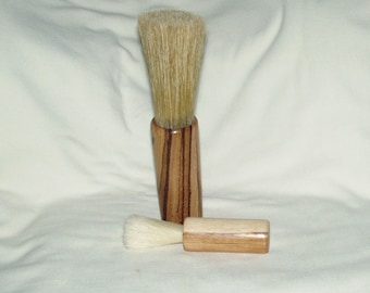 Hog Bristle Brushes #12, Artisan Handcrafted Handles in Exotic Woods, Duster for Musical Instrument, Keyboards, Monitors, iPads, Static Free