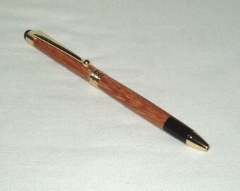 Touch Tablet Stylus Pen in Gold, Artisan Handcrafted in Ebira Wood,  Office, School, Gift, Graduation, Christmas, Men, Women, Any Occasion