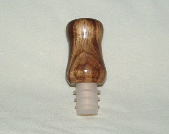 Bouchon de bouteille, embout en silicone, artisan fabriqué à la main en bois jaune Mora du Guatemala, cadeau en toute occasion, hommes, femmes, Noël, vacances