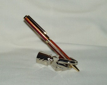 Pen, Slimline, Artisan Handcrafted in Color Grain wood, Office, School, Gift, Graduation, Christmas, Men, Women, Any Occasion, Writing,