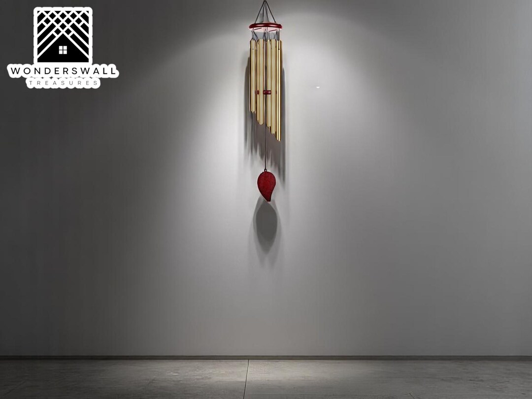 6 Tube Wind Chimes | Calming Bell Sound Decor | Indoor Outdoor Porch ...
