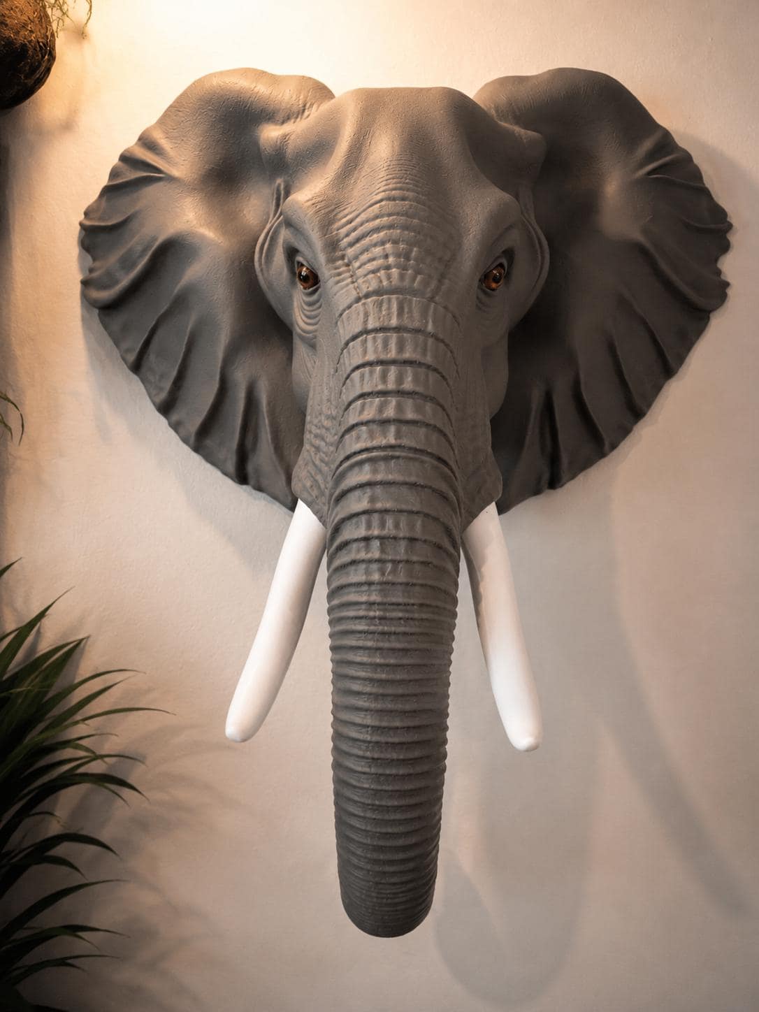 Elephant Wall Mount Decor, Large Elephant Head Wall Hanging