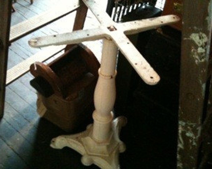 Antique Cast Iron Pedestal Table Base Etsy