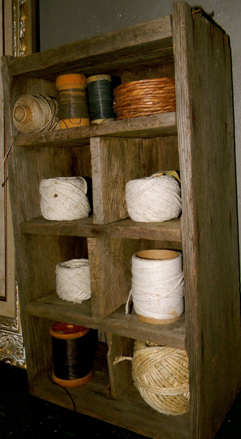 Primitive Barn Wood Curio Shelf Etsy