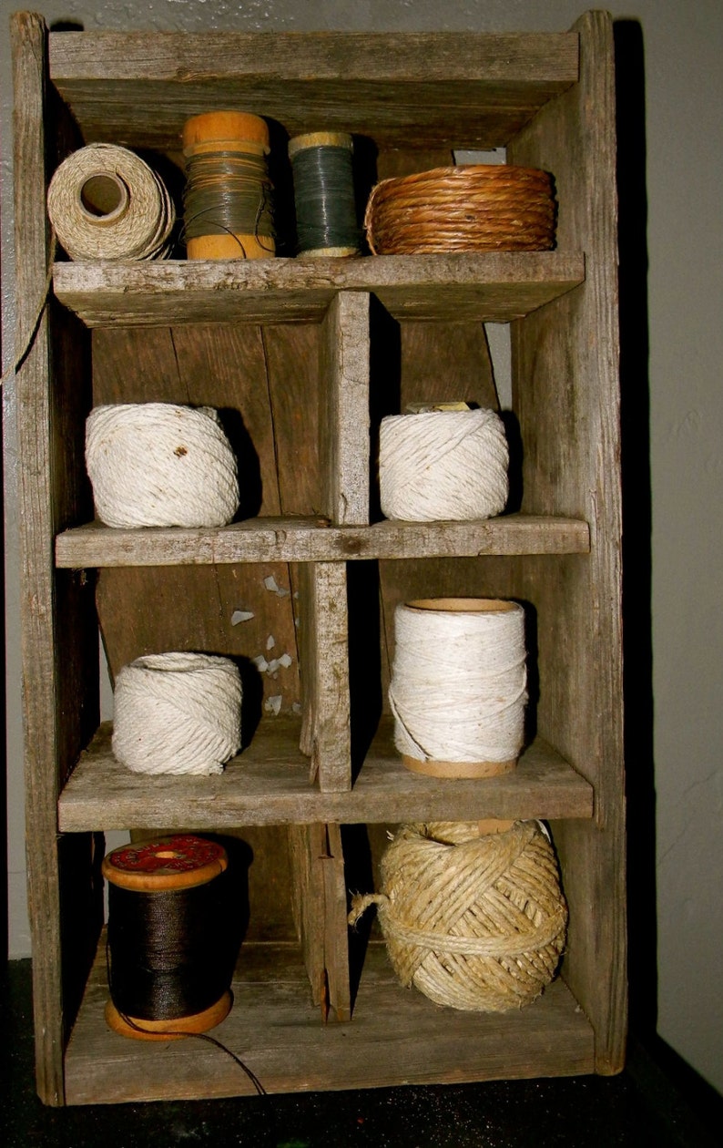 Primitive Barn Wood Curio Shelf Etsy