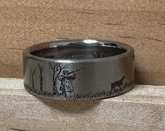 Pheasant Hunter Titanium Ring