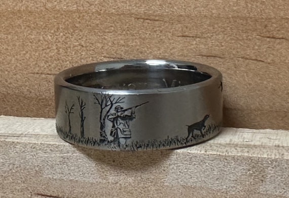 Titanium ring sale etsy