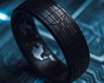 Black Zirconium Band - The Original Gamer's Ring