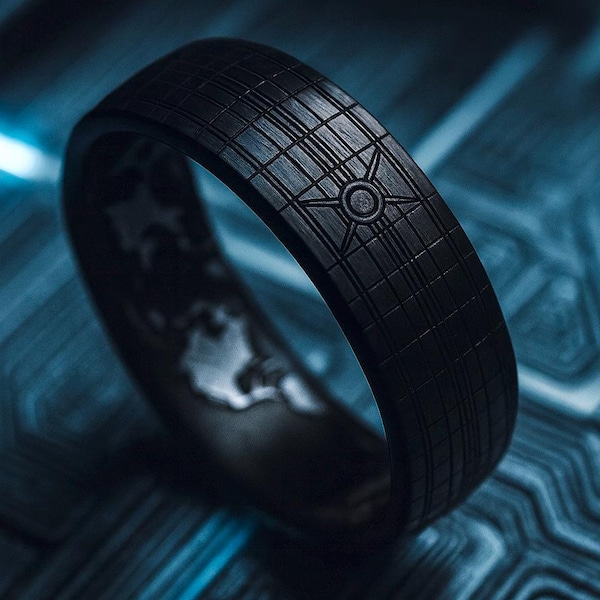 Black Zirconium Band - The Original Gamer's Ring