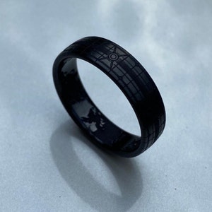 Black Zirconium Band - The Original Gamer's Ring