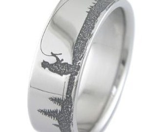 Fly Fishing Titanium Ring