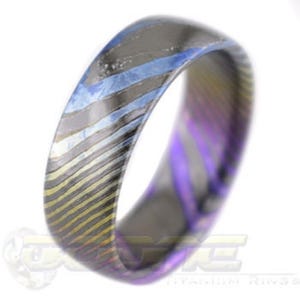Black Timascus Anodized Chroma Ring