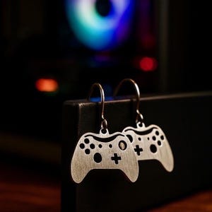 Titanium Game Controller Earrings