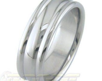 Titanium Trilobe; Wedding Ring