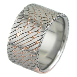Superconductor Flat Etched ring in 12mm width with Titanium Liner