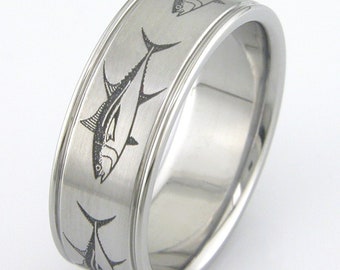 Tuna Fish Titanium Ring